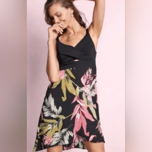 CAbi Dresses & Skirts - Cabi women's beach club dress size L floral black